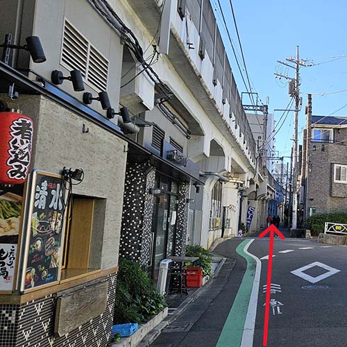 中目黒オケタニ助産院の道順